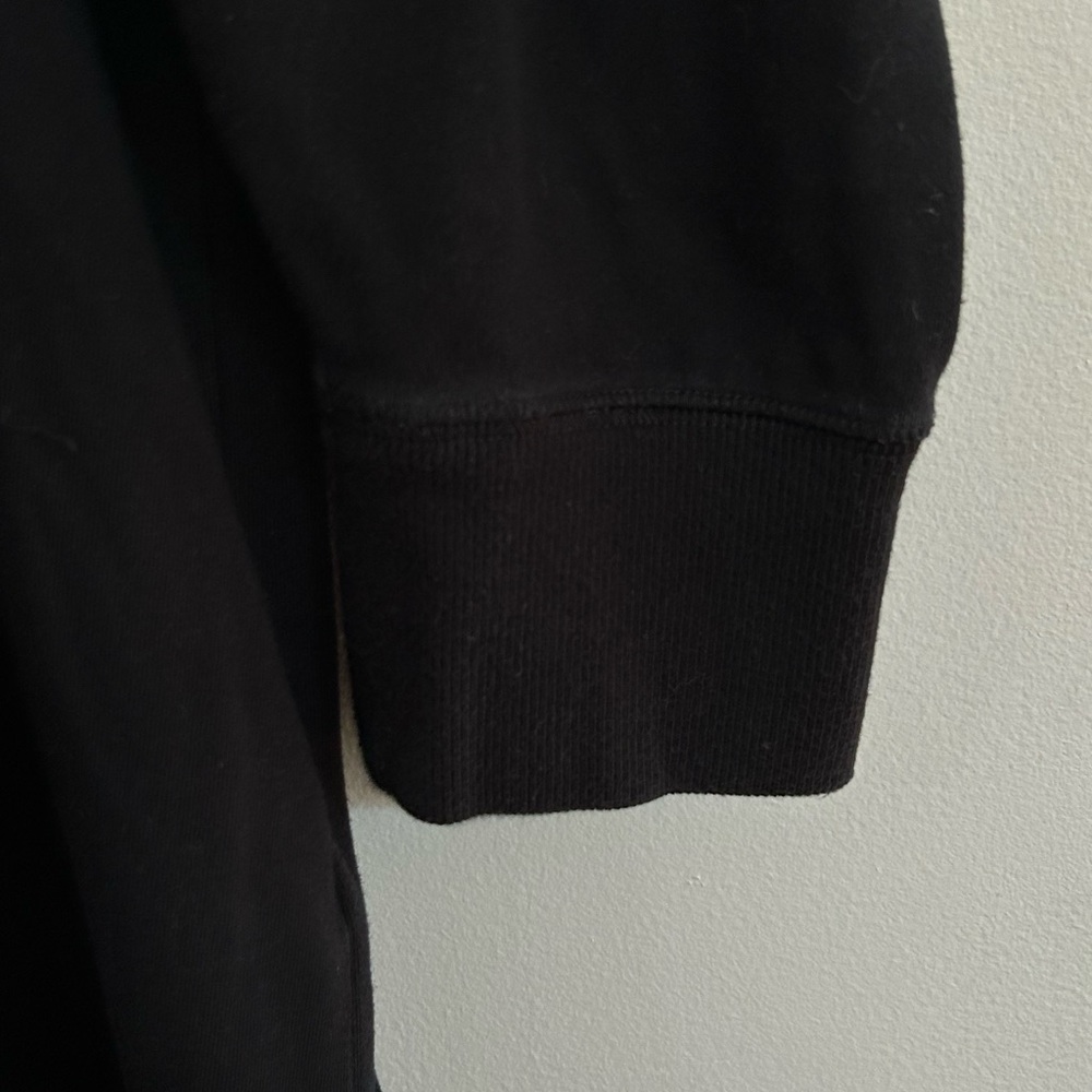 Eileen Fisher Traceable Organic Cotton Jersey Crew Neck Top Large Black Boxy Fit - Picture 5 of 9